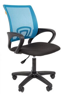 Кресло офисное Chairman 696 LT 7024140 голубое ткань стандарт/сетчатый акрил, до 80кг