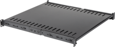 Полка TWT TWT-RACK2-S4-ADJ/45 для двухрамных стоек с регулируемой глубиной, 4 точки, 45кг, черная