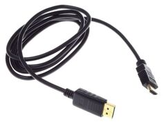 Кабель интерфейсный DisplayPort-HDMI Buro BHP RET HDMI_DPP18 1.8м. феррит.кольца позолоченные контакты черный