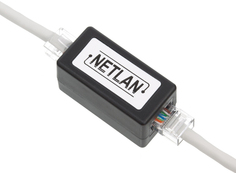 Соединитель Netlan EC-UCB-55-UD2-BK-10 кабельный RJ45-RJ45 (8P8C), Кат.5e (Класс D), 100МГц, неэкранированный, черный, уп-ка 10шт.