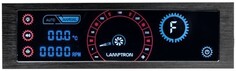Панель управления Lamptron CM430 сенсорная, 30Вт/канал x4, PWM, черная, красная/синяя подсветка дисплея