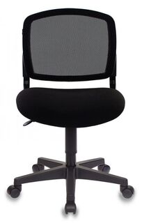 Кресло офисное Бюрократ CH-296NX цвет черный, сиденье черное, 15-21 крестовина пластик