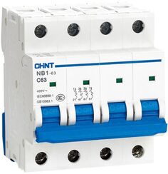 Автоматический выключатель модульный CHINT 179749 4P, тип характеристики C, 40A, 6kA, NB1-63 (R)