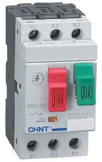Автоматический выключатель для защиты двигателя CHINT 495080 NS2-25, 4-6.3А (R)