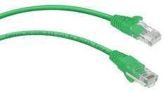 Кабель патч-корд U/UTP 5e кат. 2м Cabeus PC-UTP-RJ45-Cat.5e-2m-GN зеленый