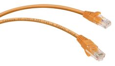 Кабель патч-корд U/UTP 6 кат. 0.3м Cabeus PC-UTP-RJ45-Cat.6-0.3m-OR неэкранированный, оранжевый