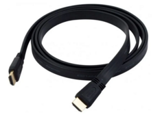 Кабель интерфейсный Buro HDMI 19M-19M V1.4 FL HDMI (m) - HDMI (m) , ver 1.4, 5м, FLAT, черный (81722