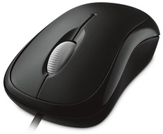 Мышь Microsoft BASIC 4YH-00007 черная, 800dpi, USB, 3 кнопки