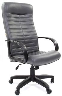 Кресло офисное Chairman 480 LT 7000846 серое (Terra 117), экокожа, до 120 кг