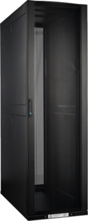 Шкаф напольный 19", 42U Lanmaster LAN-DC-CBP-42Ux8x12 800x1200 мм, с перфорированными дверьми, без боковых панелей, черный