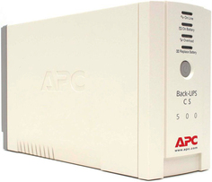 Источник бесперебойного питания APC BK500EI Back-UPS CS 500VA/300W, 230V, 4xC13 outlets (1 Surge & 3 batt.), Data/DSL protection, USB, PCh A.P.C.
