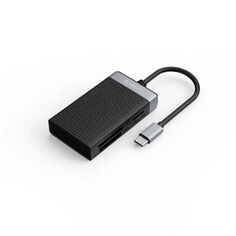 Карт-ридер Orico ORICO-CL4D-C3-BK-BP 1*TF, 1*SD, 1*CF, 1*MS, вход USB-C, черный