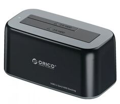 Док-станция Orico ORICO-6819C3-EU-BK-BP для 2,5"/3,5" HDD/SSD, SATA, USB-C 3.2, 10 Гбит/с, 18 ТБ, чёрный