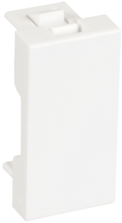 Заглушка Netlan EC-IMH-0-WT-10 типа Mosaic 22,5x45мм, белая, уп-ка 10 шт.