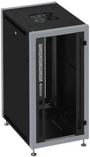 Шкаф напольный 19", 15U SYSMATRIX SL 6815.914 600x800x800mm (ШхГхВ) передняя дверь стеклянная, задняя дверь двухстворчатая перфорированная, поворотная