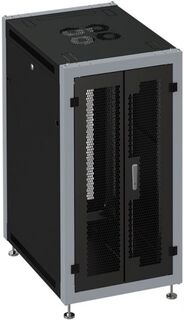 Шкаф напольный 19", 42U SYSMATRIX SL 6642.944 600x600x2000mm (ШхГхВ) передняя дверь двухстворчатая перфорированная, задняя дверь двухстворчатая перфор