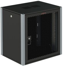 Шкаф настенный 19", 22U SYSMATRIX WP 6622.930 600x600x1040mm (ШхГхВ) дверь перфорированная, черный (RAL 9004/RAL7000)