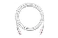 Кабель патч-корд U/UTP 5e кат. 5м. Netlan EC-PC4UD55B-BC-PVC-050-WT-10 2хRJ45/8P8C, T568B, Molded, BC (чистая медь), PVC нг(B), белый, уп-ка 10шт.