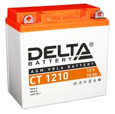 Аккумулятор Delta CT 1210 12В, 10Ач, 137х77х138мм, battery replacement YB9A-A, YB9-B Дельта