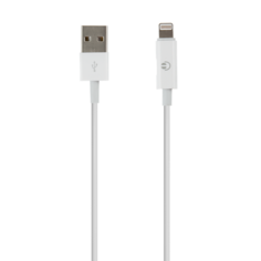 Кабель интерфейсный Red Line USB-Lightning УТ000016930 с переходником на наушники с разъемом Lightning, белый