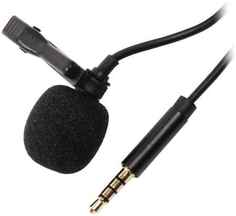Микрофон mObility УТ000021730 петличный, mini jack 3.5mm, черный