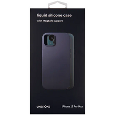 Чехол UNBRÖKE УТ000027806 liquid silicone case MagSafe support для iPhone 13 Pro Max, синий