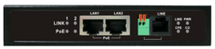 Удлинитель OSNOVO TR-IP2PoE Ethernet на 2 порта до 3000м с функцией PoE. Автоопределение PoE устройств. Стандарт IEEE 802.3af/at (До 30W на порт). Ско