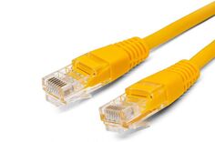 Кабель патч-корд U/UTP 5e кат. 0.25м Filum FL-U5-0.25M-Y 26AWG(7x0.16 мм), омедненный алюминий (CCA), PVC, жёлтый