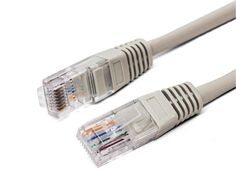 Кабель патч-корд U/UTP 5e кат. 0.25м Filum FL-U5-0.25M 26AWG(7x0.16 мм), омедненный алюминий (CCA), PVC, серый