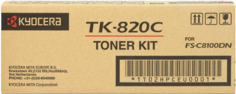 Тонер-картридж Kyocera TK-820C 1T02HPCEU0 для FS-C8100DN Cyan 7000 стр