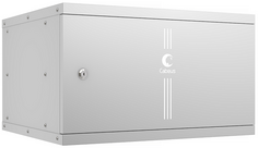 Шкаф настенный 19", 6U Cabeus WSC-05D-6U55/45m серия LIGHT разборный, дверь металл, цвет серый