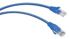 Кабель патч-корд U/UTP 6 кат. 0,5м Cabeus PC-UTP-RJ45-Cat.6-0.5m-BL неэкранированный, синий