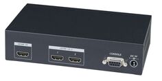 Разветвитель SC&T HD02-4K HDMI сигнала, 1 вход на 2 выхода, стандарт HDMI 1.4a, HDCP, разрешение до 4Kx2K UHD, в комплекте БП 220/5В,2A(DC). Размеры 1 Sct