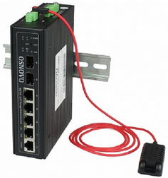 Коммутатор OSNOVO SW-80402/ILS(port 90W,180W) промышленный управляемый (L2+) HiPoE Gigabit Ethernet на 4GE PoE + 2 GE SFP порта с функцией мониторинга