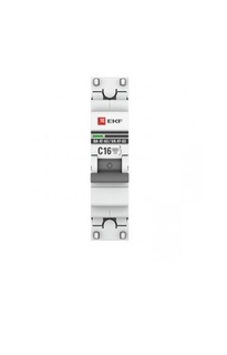 Автоматический выключатель EKF mcb4763-6-1-16B-pro модульный 1п B 16А 6кА ВА 47-63 PROxima