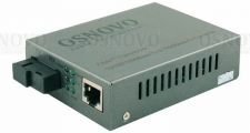 Медиа-конвертер OSNOVO OMC-100-11S5b оптический Fast Ethernet для передачи Ethernet по одному волокну одномодового оптического кабеля до 20км (по мног