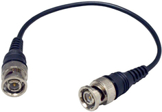 Кабель LAZSO WC111-40 соединительный 1 BNC (штекер) х 1 BNC (штекер), длина 40 см., тип кабеля RG59. Материал разъёмов - цинк, изолятор - полиоксимети