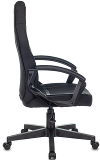 Кресло игровое Бюрократ ZOMBIE 10 BLACK черный текстиль/эко.кожа крестовина пластик