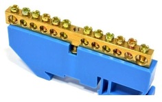 Шина IEK YNN10-812-12D-K07 N ноль на DIN-изолятор ШНИ-8х12-12-Д-С