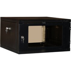 Шкаф настенный 19", 6U NT WALLBOX 6-65 B 084686 черный, 600*520, дверь стекло-металл