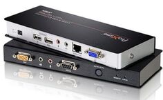 Удлинитель Aten CE770-AT-G VGA/SVGA+Kbd/Mouse USB+Audio+RS232, 300 метр., SPHD15+HD-DB15+2xUSB A-тип+2xMini Jack+DB9, Female, без шнуров, БП 220> 5.3V