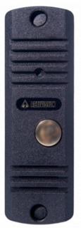 Вызывная панель Activision AVC-105 (чёрный антик) 2-х проводная, антивандальная накладная аудиопанель, питание 12В от аудиотрубки, дополнительного ист