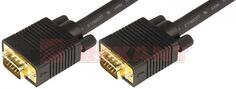 Кабель Rexant 17-5505 VGA plug - VGA plug 3м, gold, с ферритами