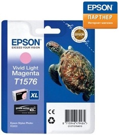 Картридж Epson C13T15764010 для принтера Stylus Photo R3000 vivid-светло-пурпурный