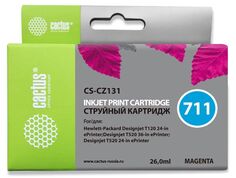 Картридж Cactus CS-CZ131 №711 пурпурный для HP DJ T120/T520 (26мл)