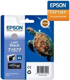 Картридж Epson C13T15774010 для принтера Stylus Photo R3000 светло-чёрный