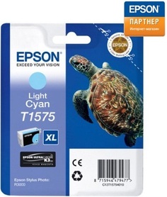 Картридж Epson C13T15754010 для принтера Stylus Photo R3000 светло-голубой