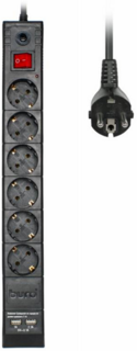 Сетевой фильтр Buro BU-SP5_USB_2A-B 6 розеток, 5 метров, USB, 2А, черный