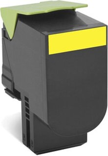 Картридж Lexmark 80C8HYE с тонером высокой ёмкости для CX310/410/510, жёлтый, Corporate (3K)