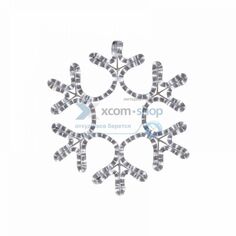 Фигура светодиодная NEON-NIGHT 501-212 снежинка, цвет теплый белый, размер 45*38 см
